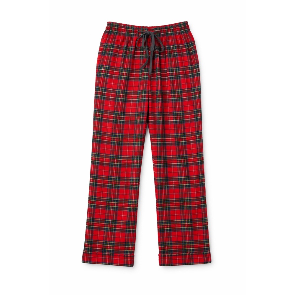 Lake Pajama Pants XS Red Green Tartan‎ Plaid Flannel Cotton Drawstring NWOT